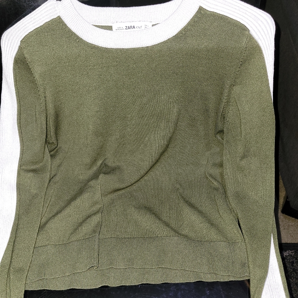 Zara knit sweater women large
